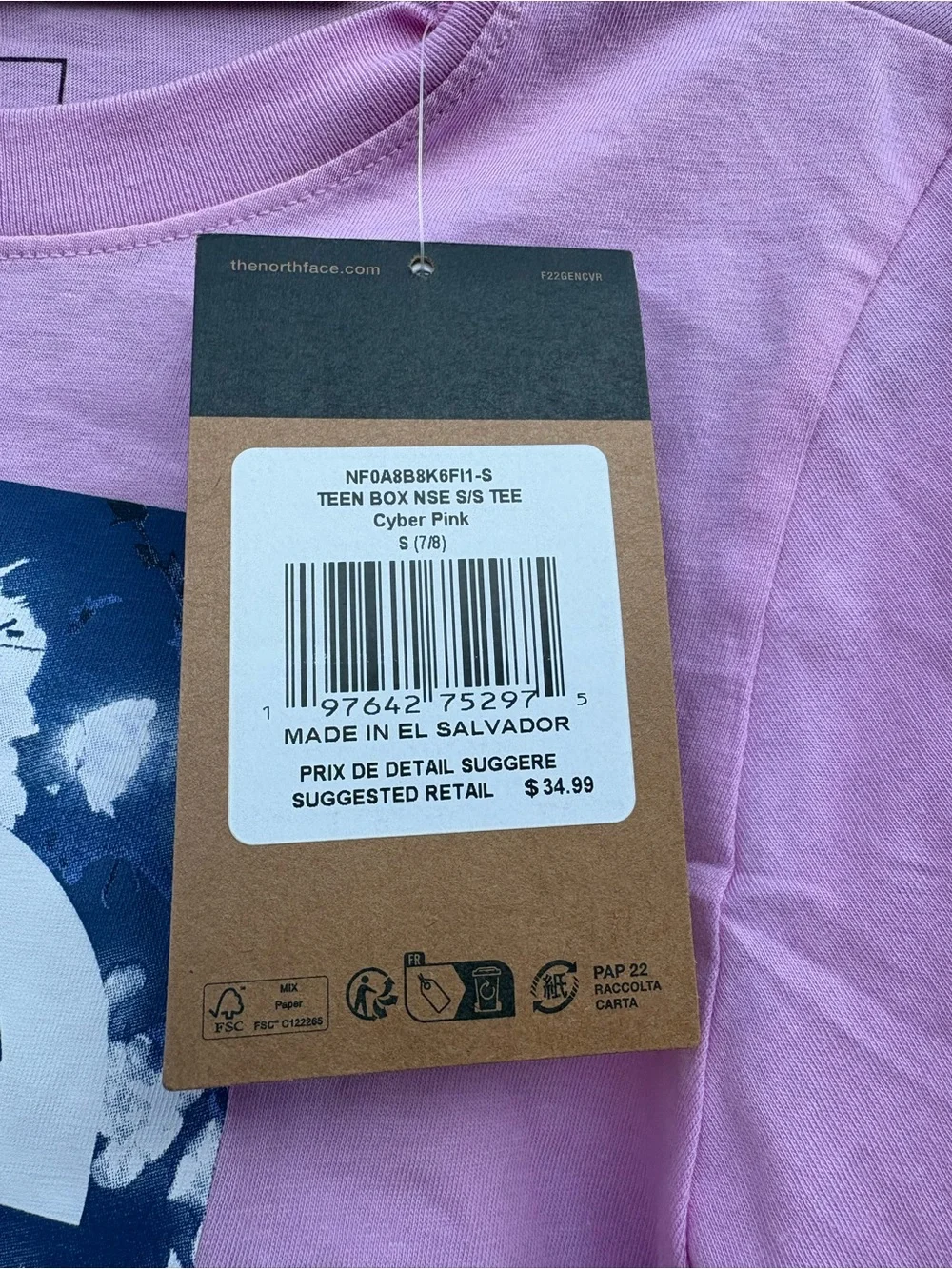 The North Face lavender short